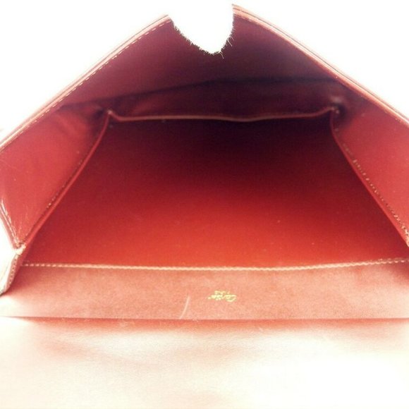 Cartier shoulder bag mast line Bordeaux leather Auth used T16550 - Picture 5 of 8